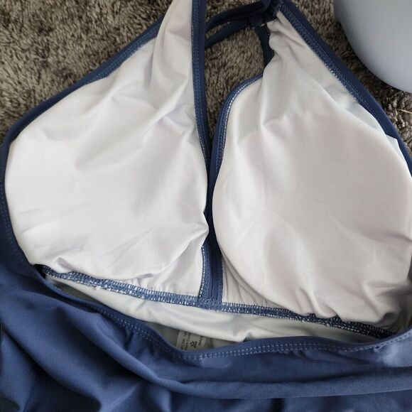 Yonique Halter Tankini Top Swimsuit for Women Tummy Control Bathing Suit Large - Picture 5 of 6